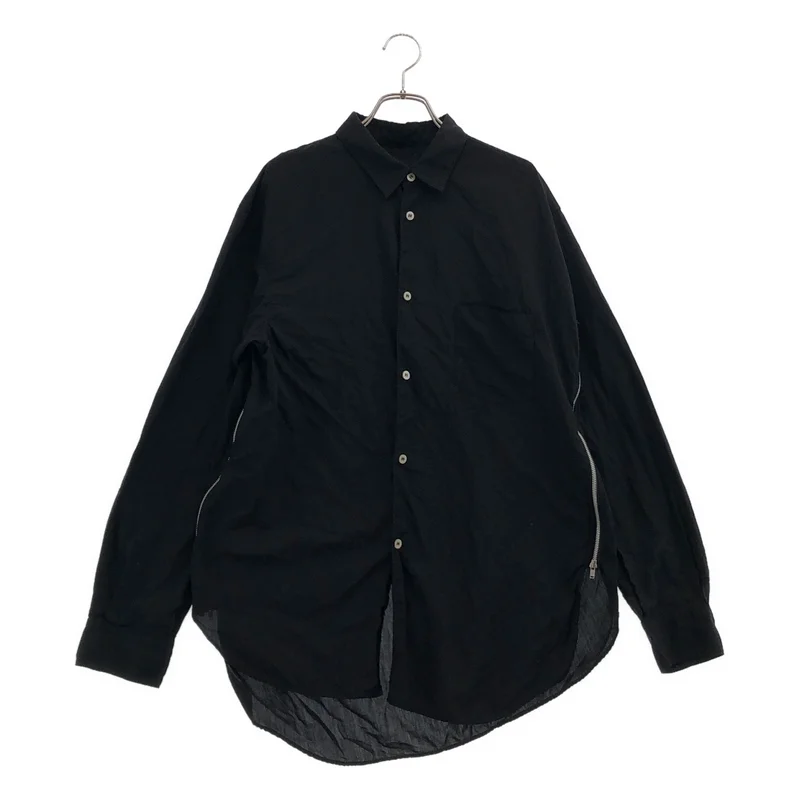 COMME des GARCONS SHIRT / コムデギャルソンシャツ | 2026SS | ポリエステル 製品染め 捻れ サイドジップシャツ | L | メンズ