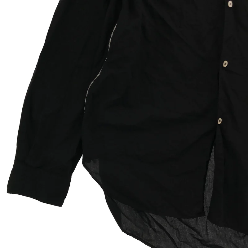 COMME des GARCONS SHIRT / コムデギャルソンシャツ | 2026SS | ポリエステル 製品染め 捻れ サイドジップシャツ | L | メンズ