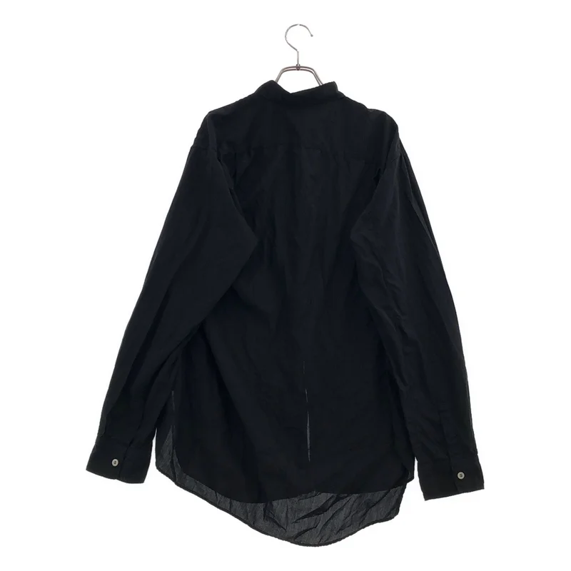 COMME des GARCONS SHIRT / コムデギャルソンシャツ | 2026SS | ポリエステル 製品染め 捻れ サイドジップシャツ | L | メンズ