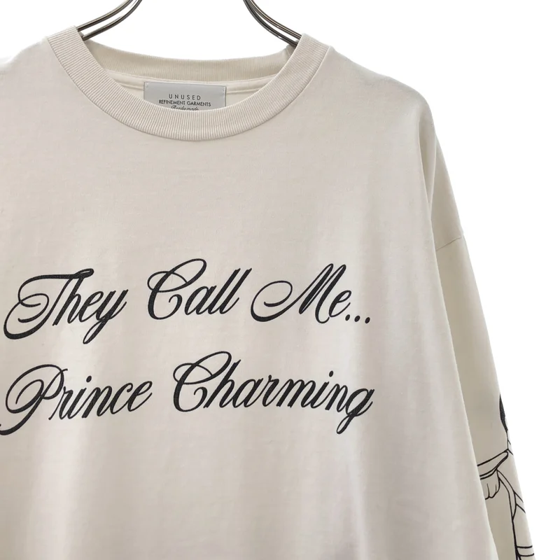 UNUSED / アンユーズド | × Disney / Prince Charming プリント ロングスリーブTシャツ | 2 | メンズ