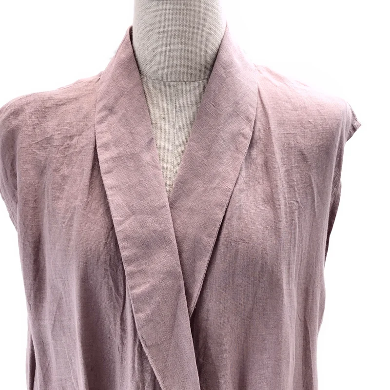 fog linen work / フォグリネンワーク | リネン ノースリーブ カシュクールワンピース |