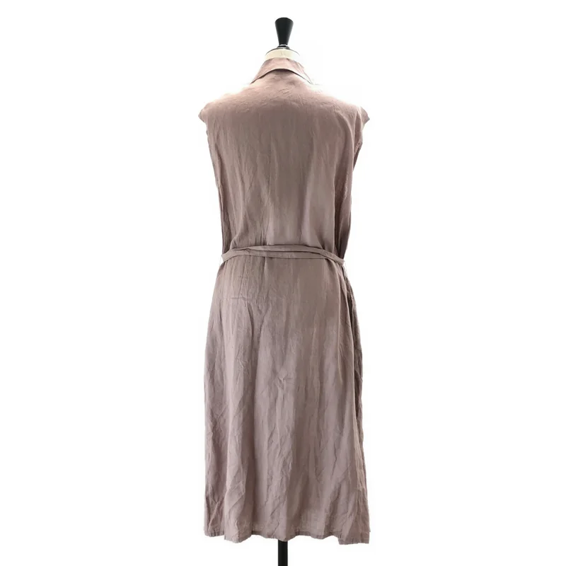fog linen work / フォグリネンワーク | リネン ノースリーブ カシュクールワンピース |