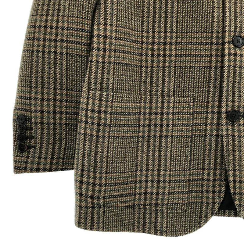CELINE / セリーヌ | プレッピー ウール ツイード ブレザー チェック ジャケット | 36 | レディース