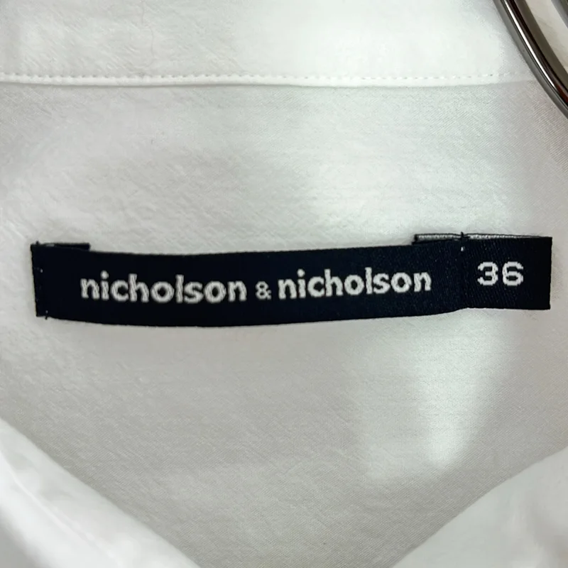 nicholson&nicholson / ニコルソンアンドニコルソン | オーバーシルエット シャツ ブラウス | 36 | レディース