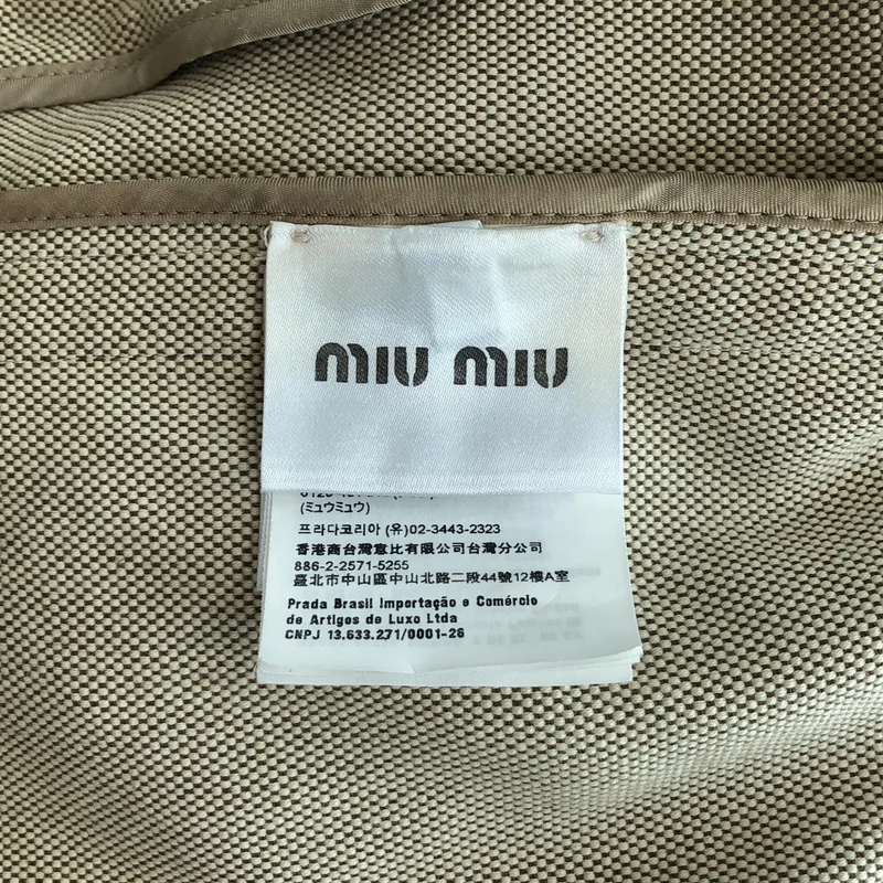 miu miu / ミュウミュウ | ジャガード ジャケット | 40 | レディース