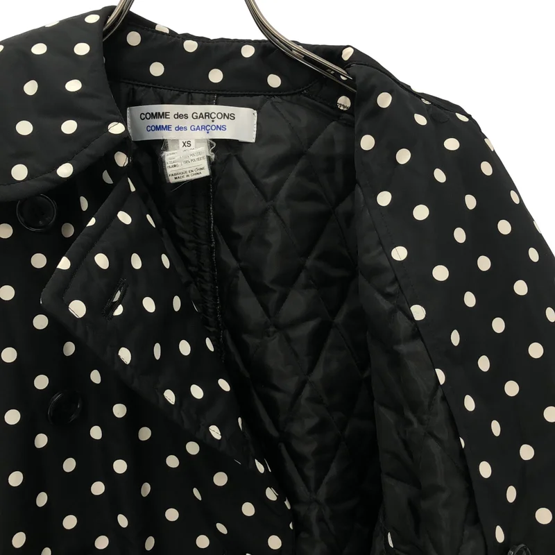 COMME des GARCONS COMME des GARCONS / コムコム | ドット 中綿 ロングコート W18C003 | XS | レディース