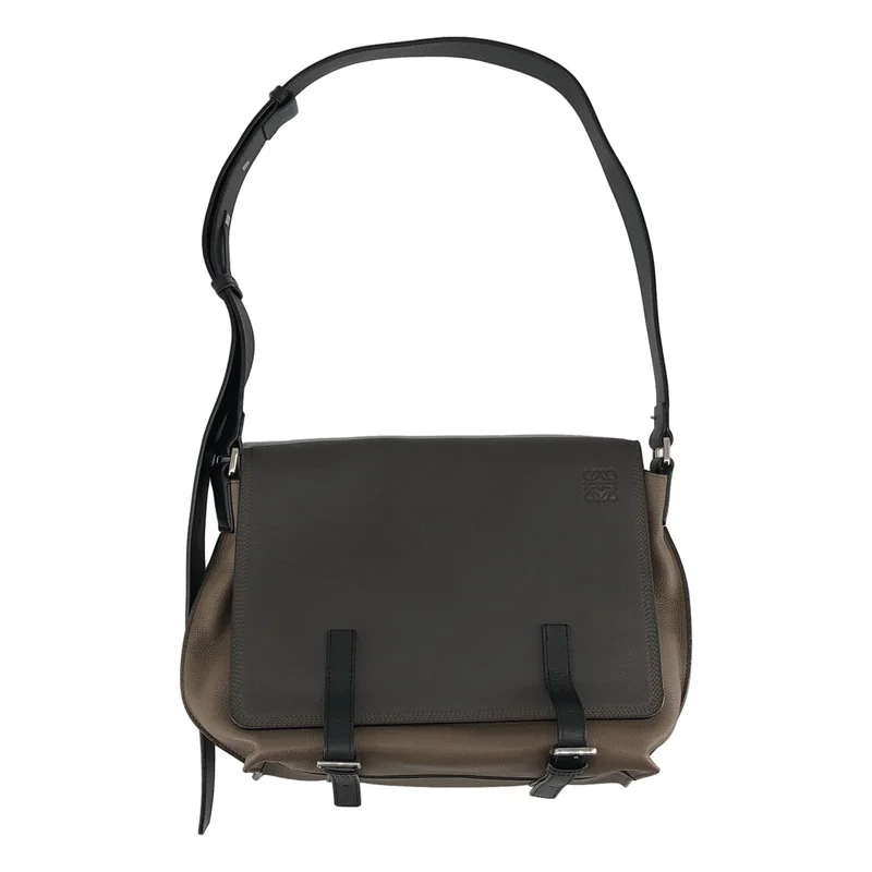 LOEWE / ロエベ | レザー ミリタリー メッセンジャーバッグ |