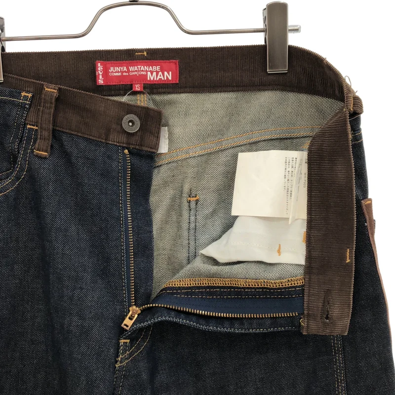JUNYAWATANABE COMMEdesGARCONS MAN / ジュンヤワタナベマン | 2011AW | × Levi's / 異素材切り替え デニムペインターパンツ | XS | メンズ
