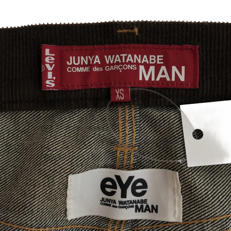 JUNYAWATANABE COMMEdesGARCONS MAN / ジュンヤワタナベマン | 2011AW | × Levi's / 異素材切り替え デニムペインターパンツ | XS | メンズ