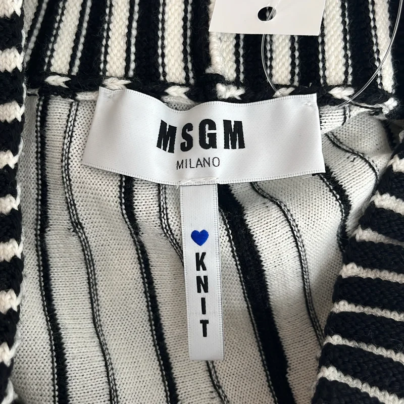 MSGM / エムエスジーエム | ウール混 ストライプ ニットスカート | S | レディース