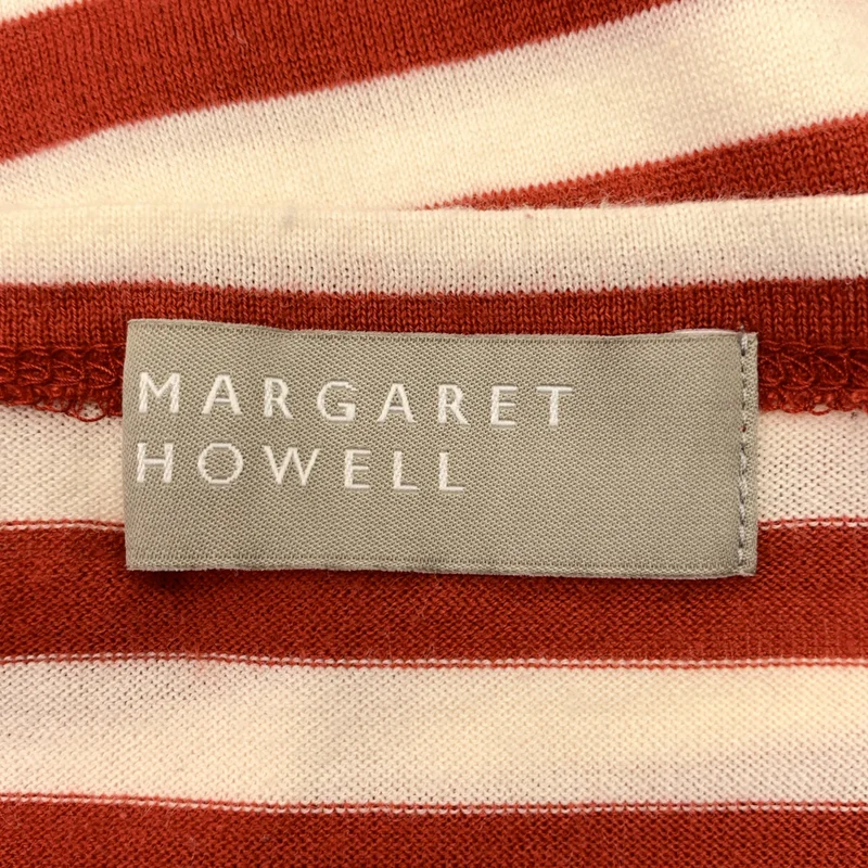 MARGARET HOWELL / マーガレットハウエル | コットン ボーダー カットソー | 2 | レディース