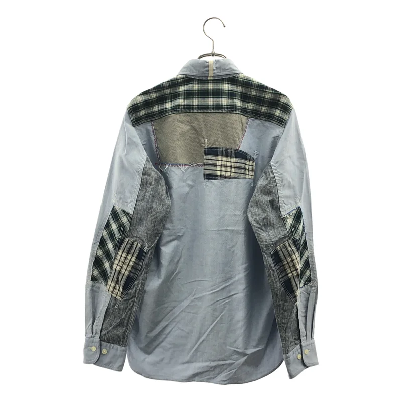 eye JUNYA WATANABE COMME des GARCONS MAN / アイジュンヤワタナベ マン | 2012SS | × Brooks Brothers / コットン パッチワーク オックスフォードシャツ | S | メンズ