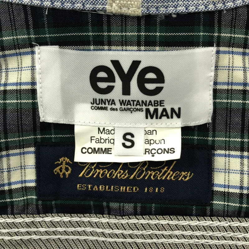 eye JUNYA WATANABE COMME des GARCONS MAN / アイジュンヤワタナベ マン | 2012SS | × Brooks Brothers / コットン パッチワーク オックスフォードシャツ | S | メンズ