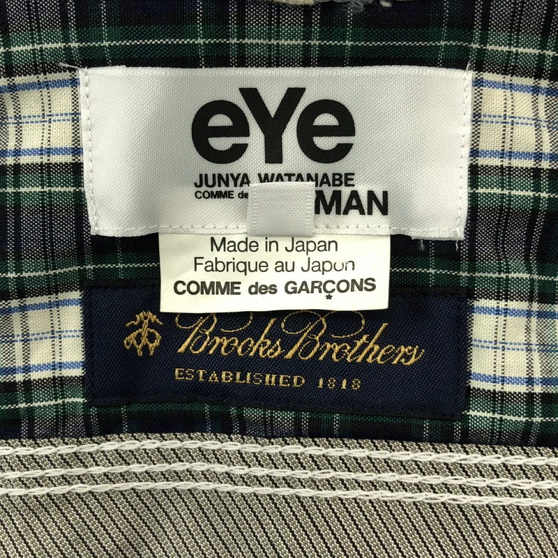 eye JUNYA WATANABE COMME des GARCONS MAN / アイジュンヤワタナベ マン | 2012SS | × Brooks Brothers / コットン パッチワーク オックスフォードシャツ | S | メンズ