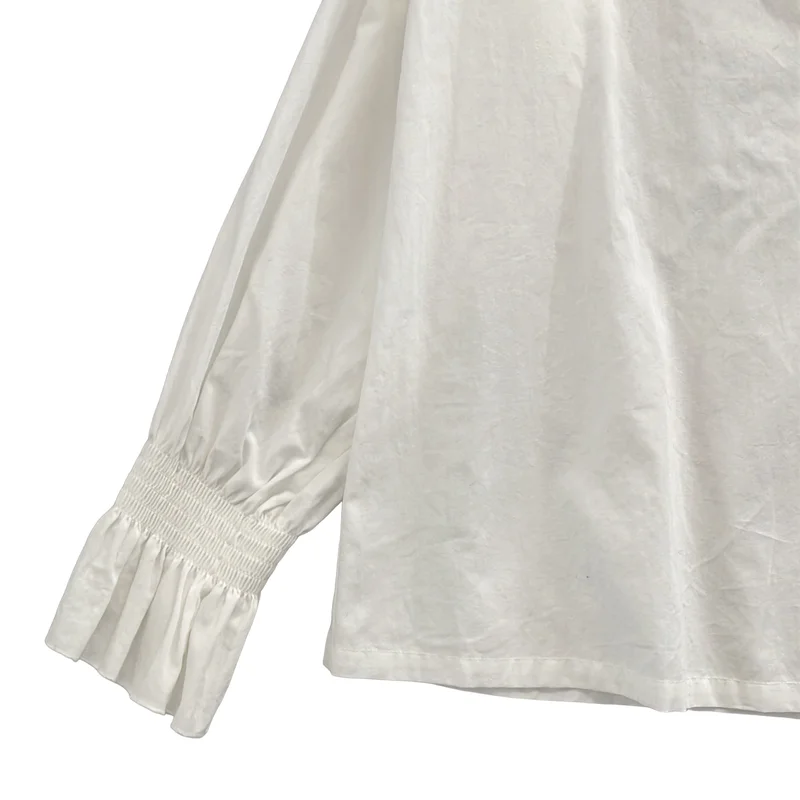 Shinzone / シンゾーン | “LACECOLLARBLOUSE” コットンレースカラーブラウスシャツ | F0 | レディース