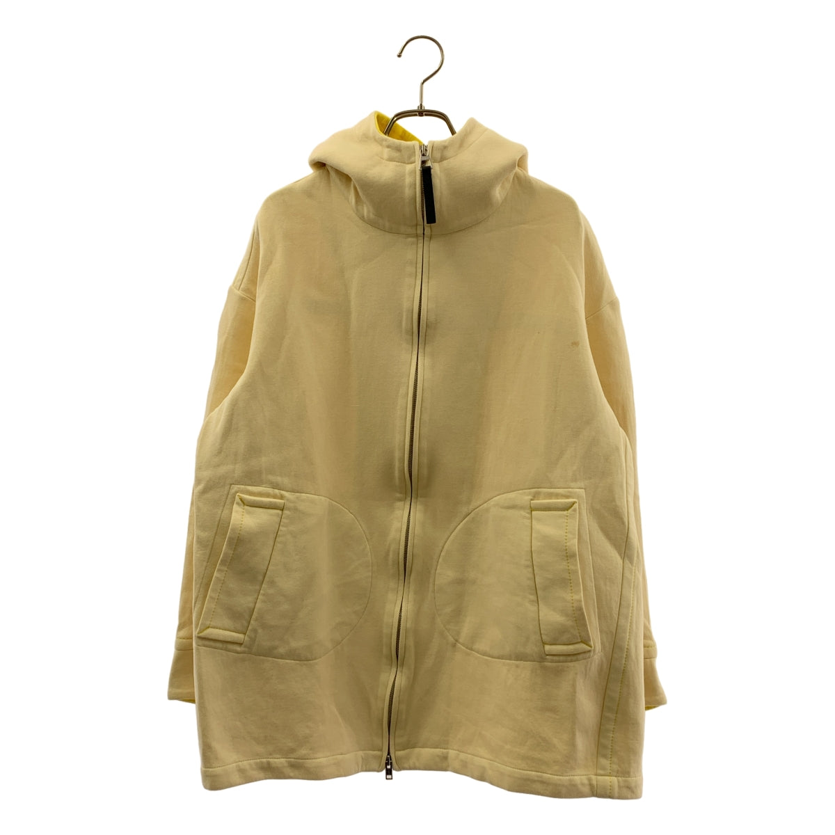 MARNI / マルニ | オーバーサイズ バイカラー フーデッド パーカ | 36 | イエロー/ベージュ | レディース MARNI / マルニ | オーバーサイズ バイカラー フーデッド パーカ | 36