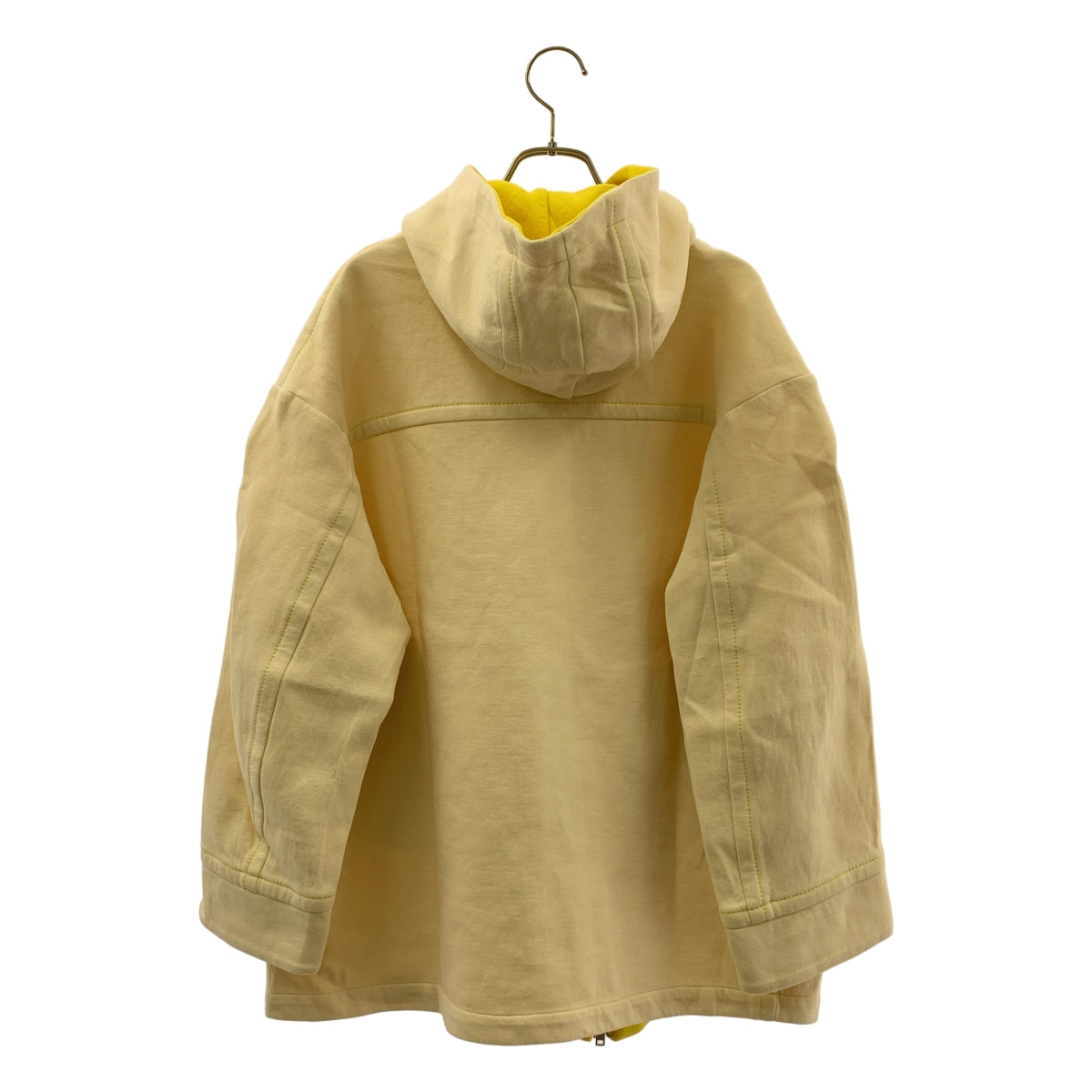 MARNI / マルニ | オーバーサイズ バイカラー フーデッド パーカ | 36 | イエロー/ベージュ | レディース MARNI / マルニ | オーバーサイズ バイカラー フーデッド パーカ | 36