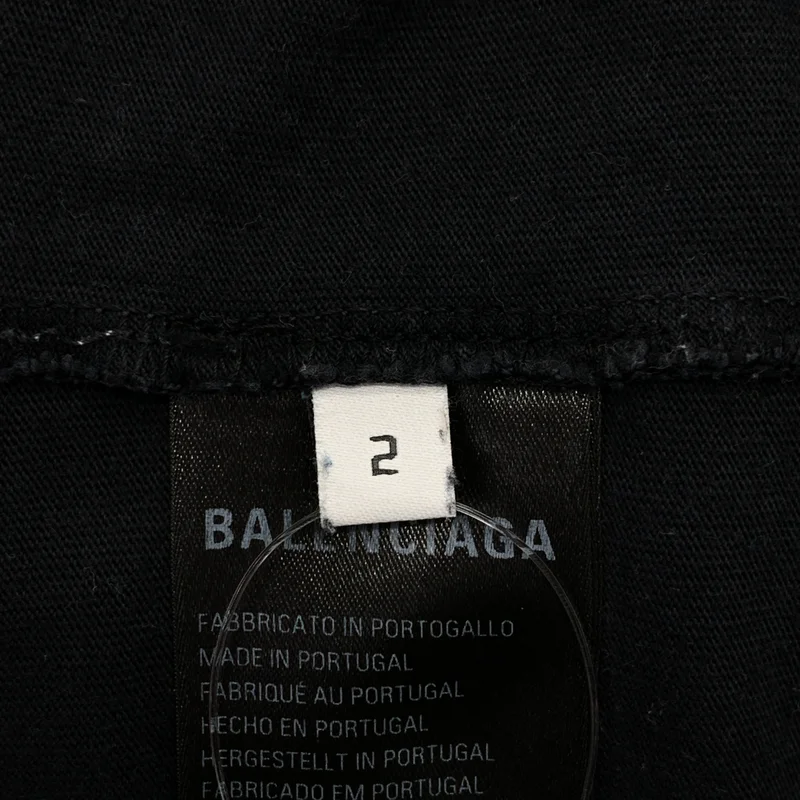 BALENCIAGA / バレンシアガ | 2023AW | Outline Long Sleeve T-Shirt ヴィンテージ加工 ロゴ 刺しゅう Tシャツ | 2 | メンズ