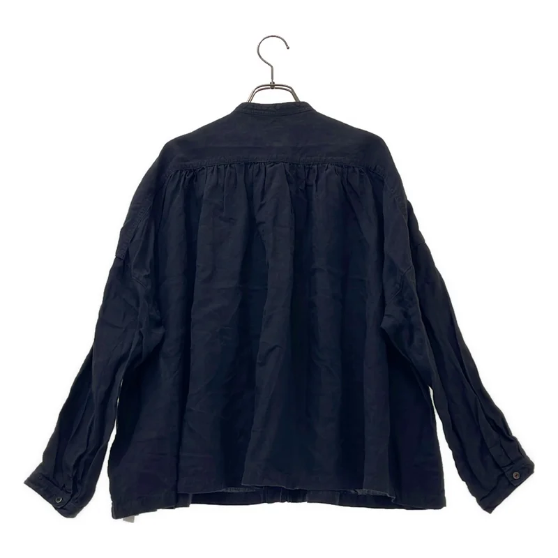 nest robe / ネストローブ | リネン バンドカラー プリーツシャツ |