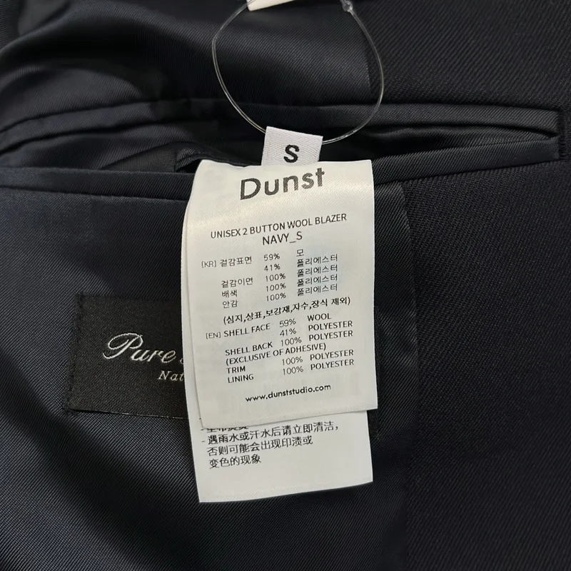 DUNST / ダンスト | 金ボタン ダブルブレスト ブレザー ジャケット / 総裏地 | S | レディース