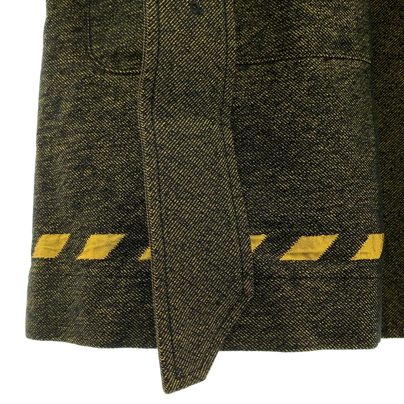 ISSEY MIYAKE MEN / イッセイミヤケメン | 2007AW | デニム 切替 ジャガード トレンチコート | 3 | メンズ