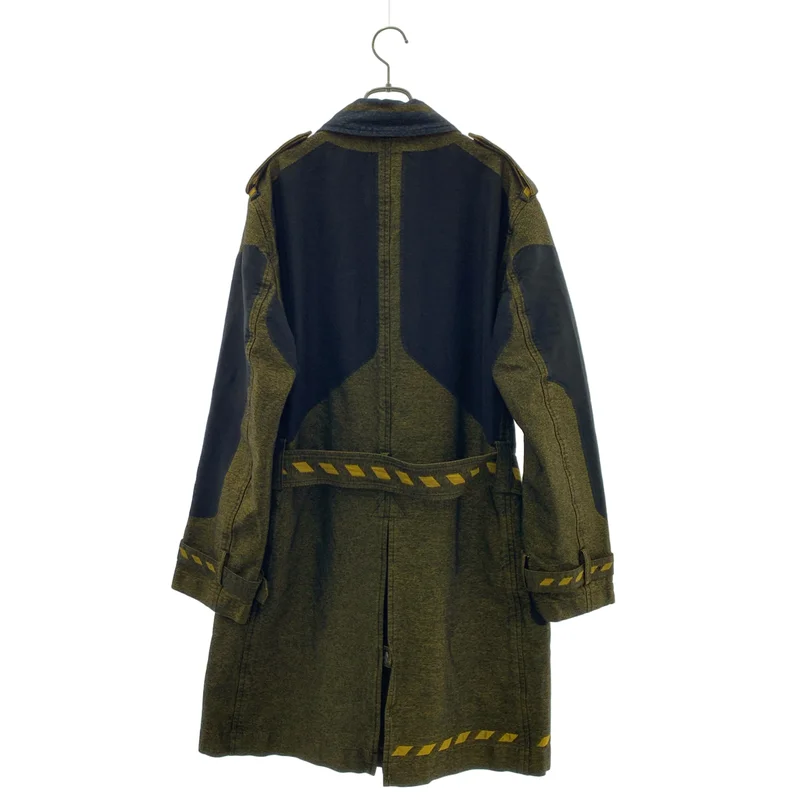 ISSEY MIYAKE MEN / イッセイミヤケメン | 2007AW | デニム 切替 ジャガード トレンチコート | 3 | メンズ