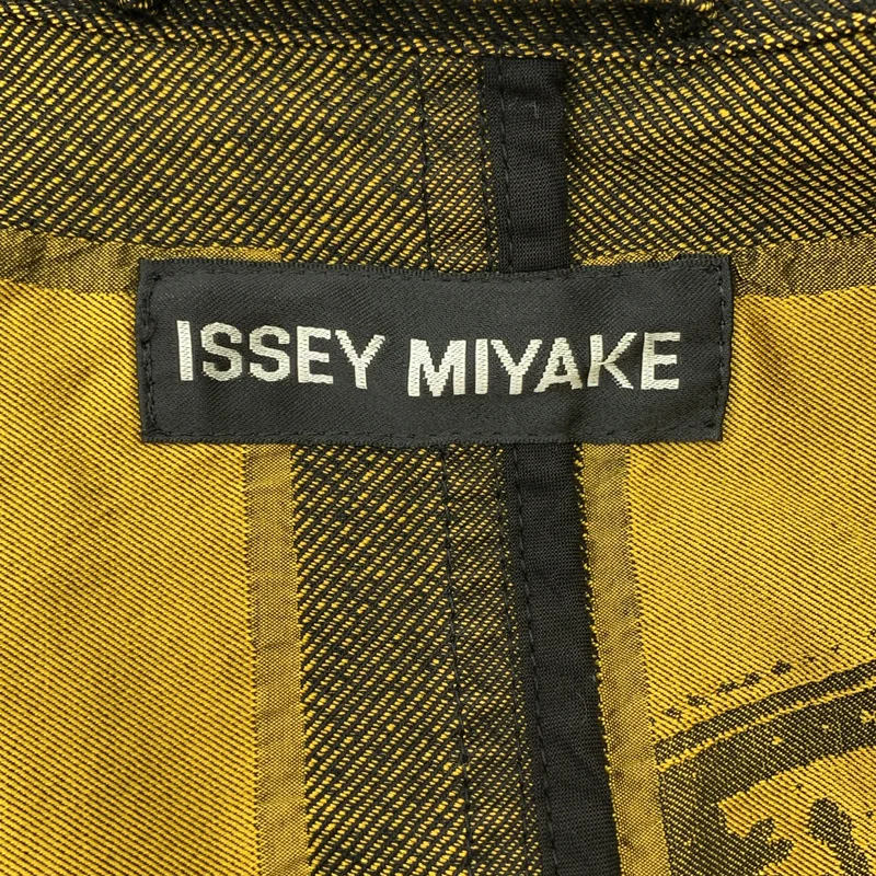 ISSEY MIYAKE MEN / イッセイミヤケメン | 2007AW | デニム 切替 ジャガード トレンチコート | 3 | メンズ