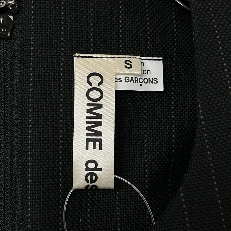 COMME des GARCONS / コムデギャルソン | 2025AW | ウール ピンストライプ バックジップ  ジャンプスーツ オールインワン パンツ | S | レディース