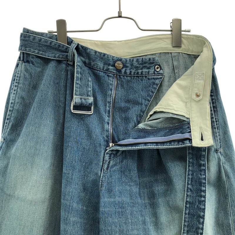 Graphpaper / グラフペーパー | 2024AW | Selvage Denim Belted Pants / セルビッジデニム | 2 | メンズ