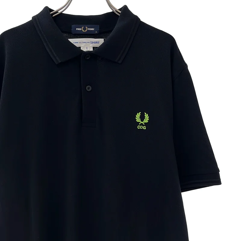 COMME des GARCONS SHIRT / コムデギャルソンシャツ | × FRED PERRY / ロゴ刺しゅう ポロシャツ | XL | メンズ