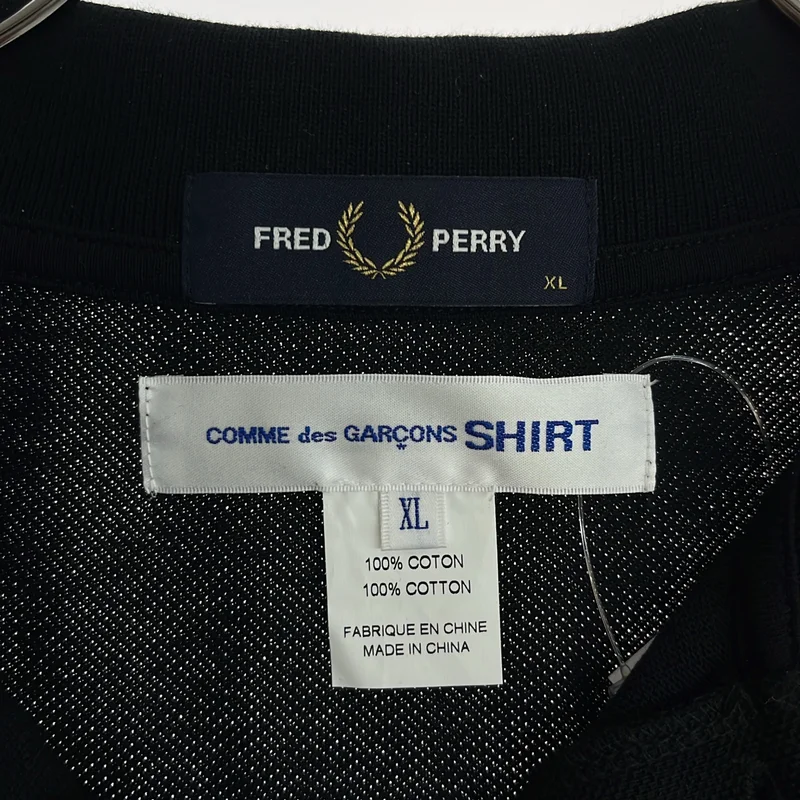 COMME des GARCONS SHIRT / コムデギャルソンシャツ | × FRED PERRY / ロゴ刺しゅう ポロシャツ | XL | メンズ