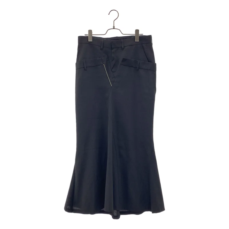 JUNYA WATANABE COMME des GARCONS / ジュンヤワタナベ | 2012SS | ウール混 レイヤードデザイン フレア ロングスカート | M | レディース