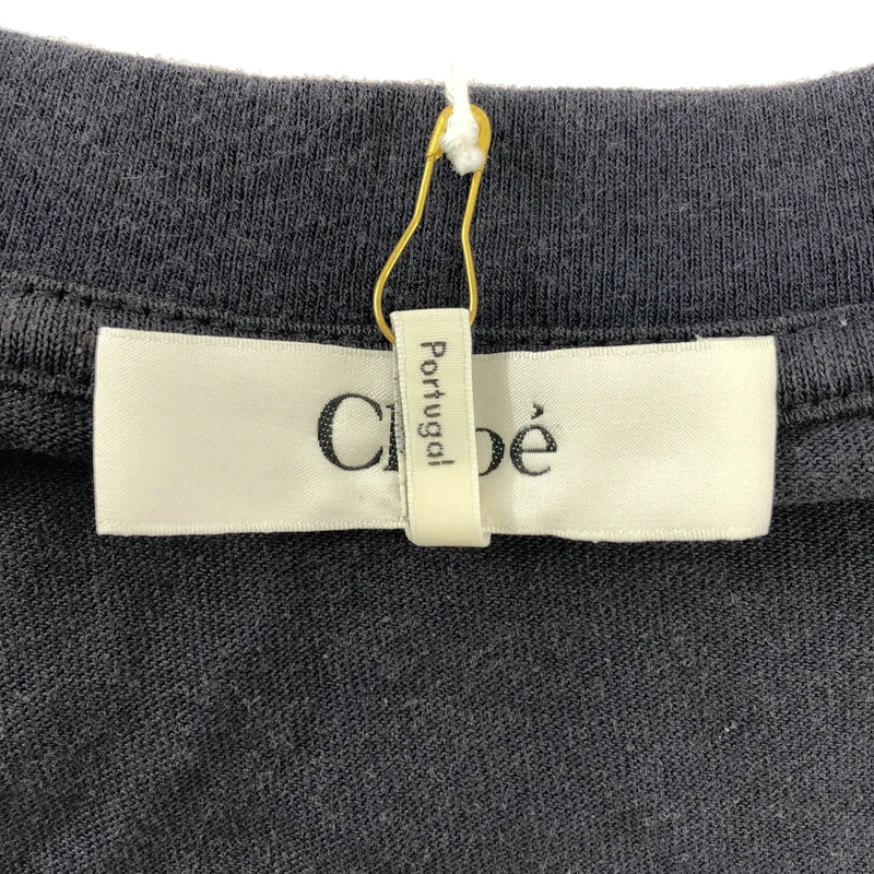 Chloe / クロエ | 2025SS | ヴィンテージ加工 バナナ ロゴプリント Tシャツ カットソー | S | レディース