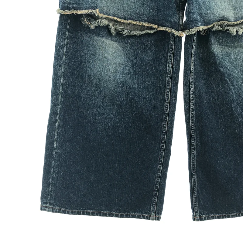 PHOTOCOPIEU / フォトコピュー | WIDE-LEG SLIT JEANS (DEVON ) /  ワイドレッグ スリットデニムパンツ | 36 | レディース