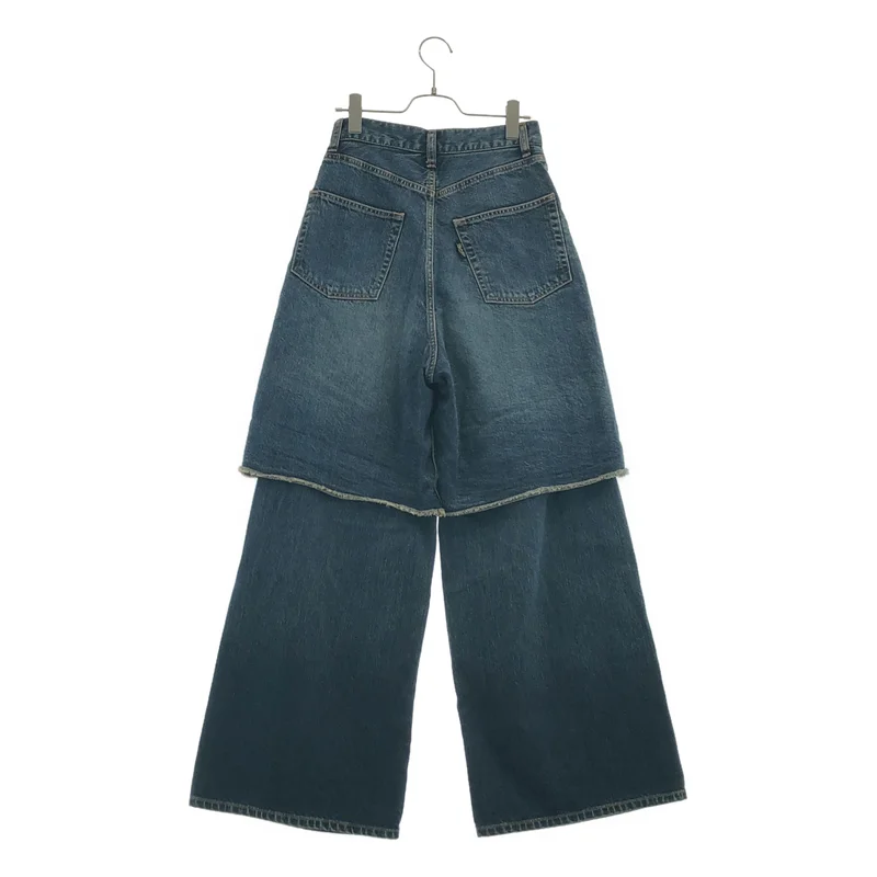 PHOTOCOPIEU / フォトコピュー | WIDE-LEG SLIT JEANS (DEVON ) /  ワイドレッグ スリットデニムパンツ | 36 | レディース
