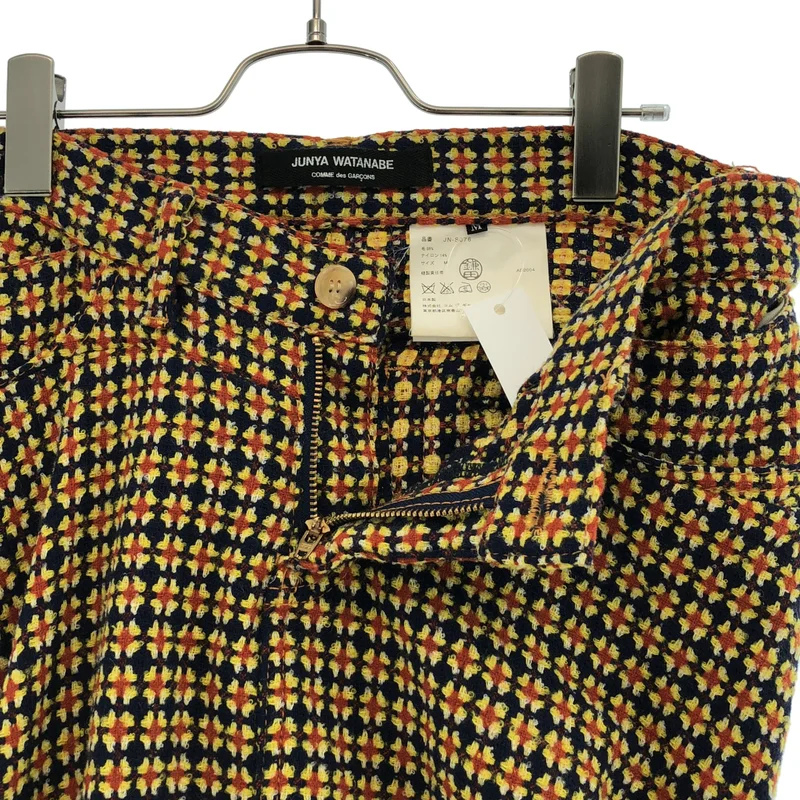 JUNYA WATANABE COMME des GARCONS / ジュンヤワタナベ | 2004AW | ウール ツイード チェック マーメイドスカート | M | レディース
