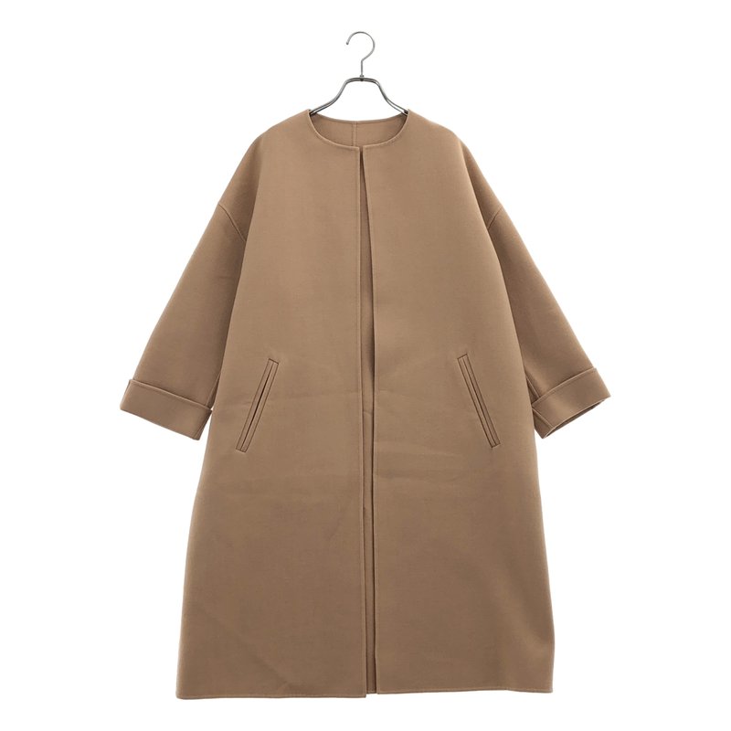 CINOH / チノ | ウール カシミヤ ノーカラーコート | 38 | レディース