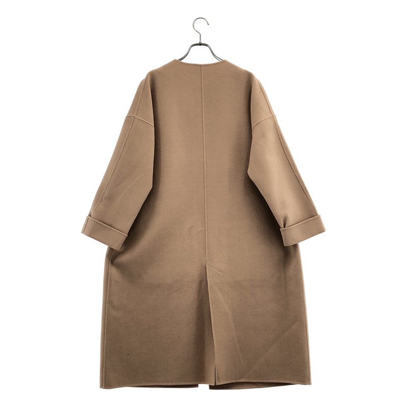 CINOH / チノ | ウール カシミヤ ノーカラーコート | 38 | レディース