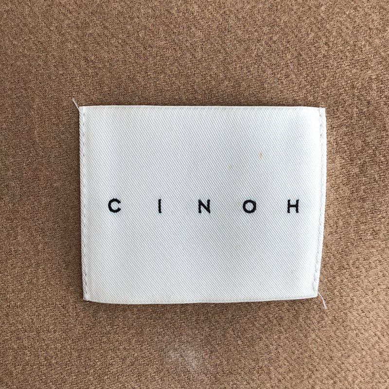 CINOH / チノ | ウール カシミヤ ノーカラーコート | 38 | レディース