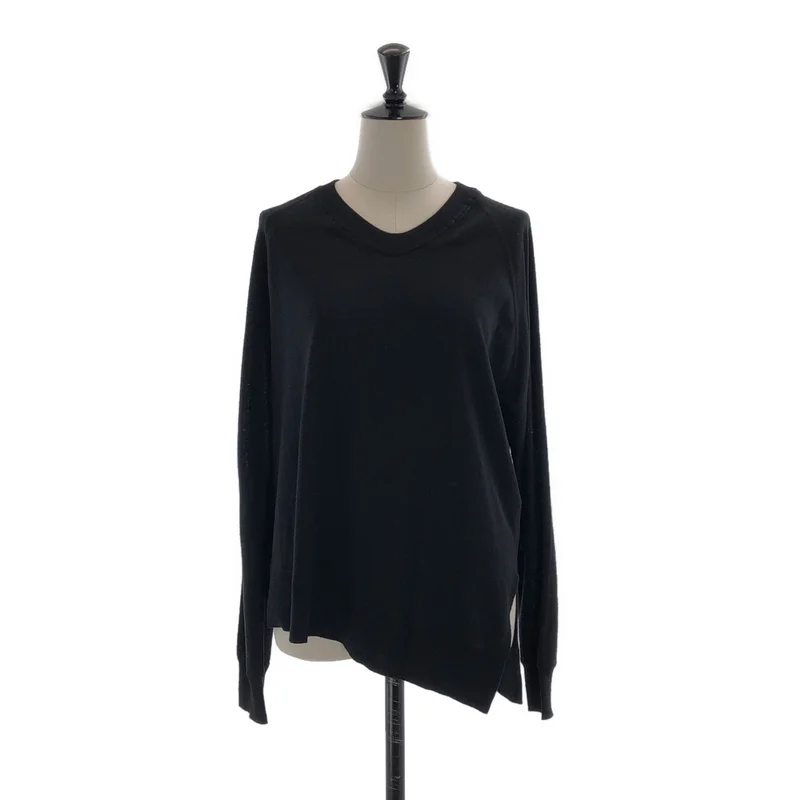 ALEXANDER WANG / アレキサンダーワン | ウール サイドスリット クルーネックニット | XS | レディース