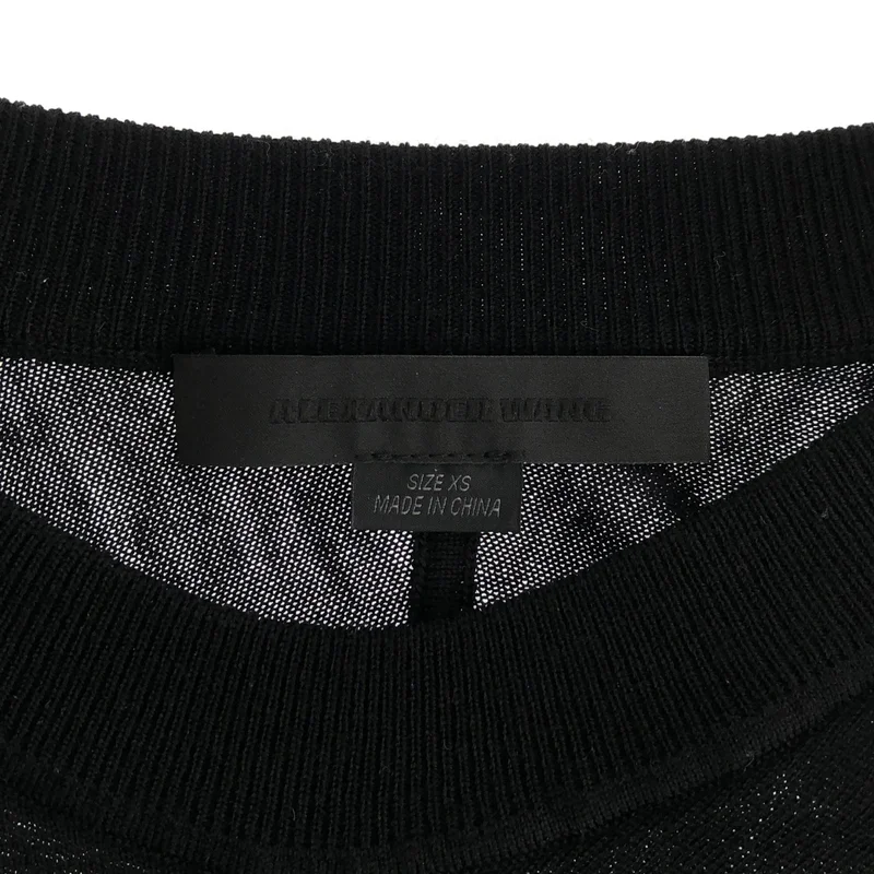 ALEXANDER WANG / アレキサンダーワン | ウール サイドスリット クルーネックニット | XS | レディース