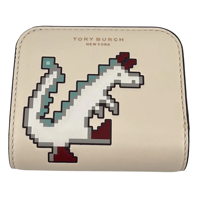 TORY BURCH / トリーバーチ | ドラゴン レザー コンパクト ウォレット / 財布 |