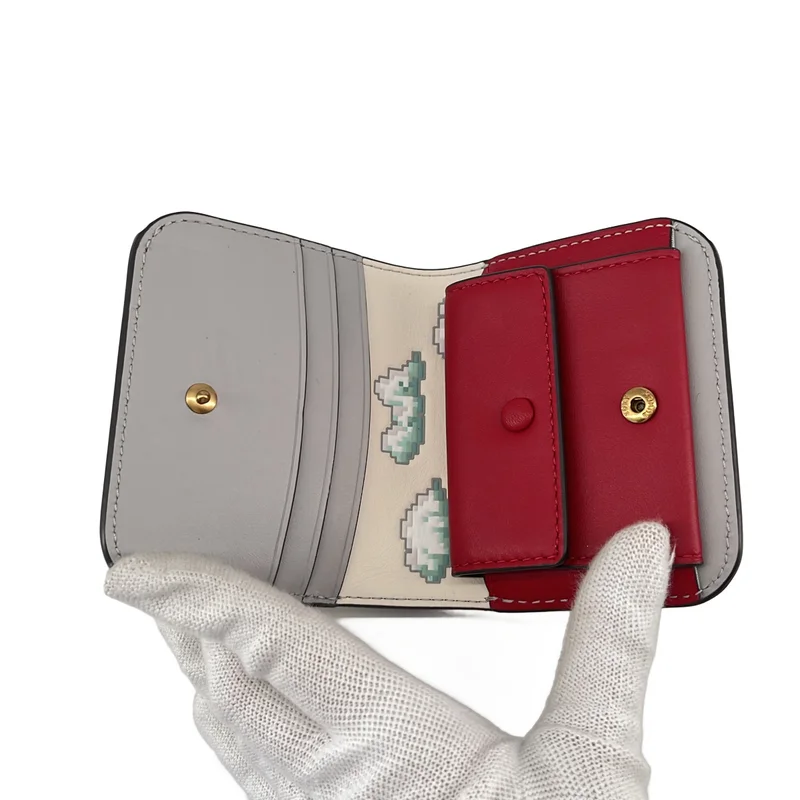 TORY BURCH / トリーバーチ | ドラゴン レザー コンパクト ウォレット / 財布 |