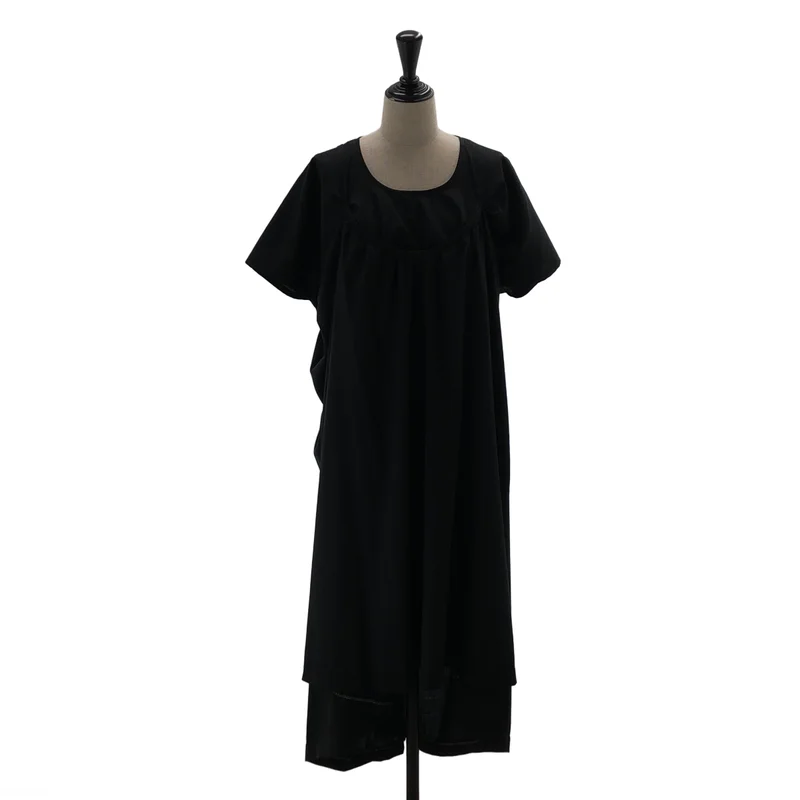 JUNYA WATANABE / ジュンヤワタナベ | 2022SS | ウール 裾チェーン レイヤードワンピース | S | レディース