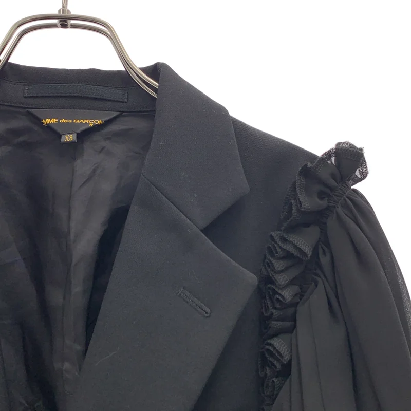 COMME des GARCONS / コムデギャルソン | 2020AW | ギャザースリーブ 燕尾 テーラードジャケット | XS | レディース