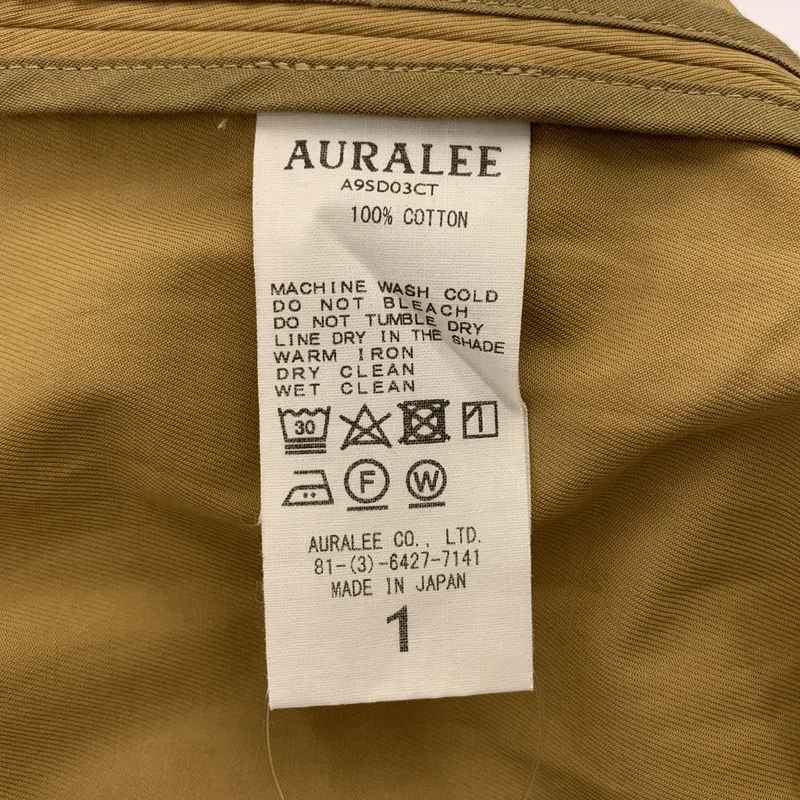 AURALEE / オーラリー | Washed Cavalry Twill OnePiece ノースリーブ ワンピース | 1 | レディース