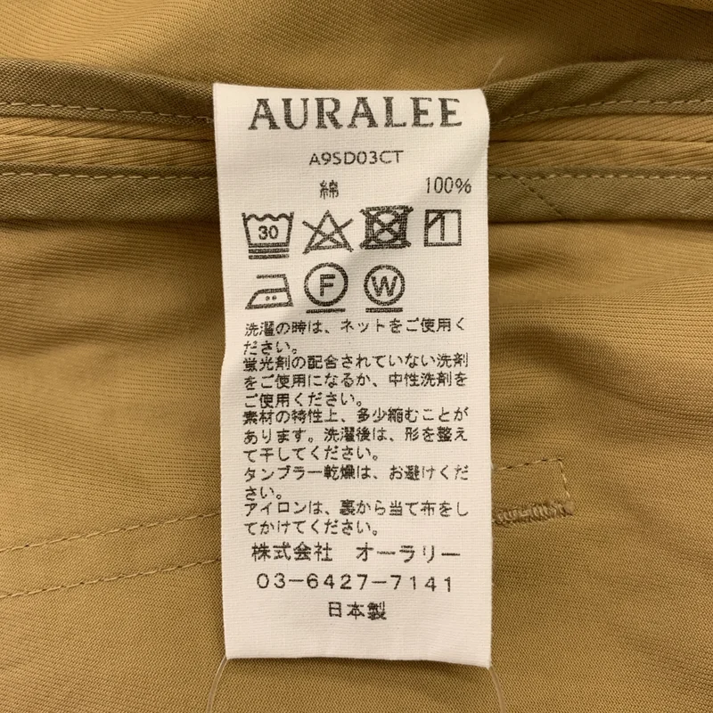 AURALEE / オーラリー | Washed Cavalry Twill OnePiece ノースリーブ ワンピース | 1 | レディース