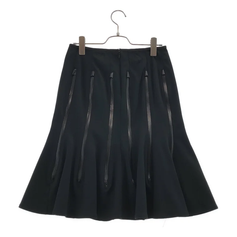 JUNYA WATANABE COMME des GARCONS / ジュンヤワタナベ | 2013SS | メッシュ切り替え マルチジップ プリーツスカート | S | レディース