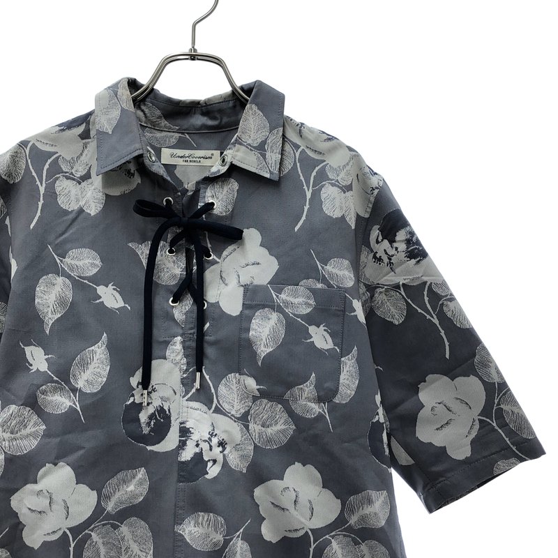 UNDERCOVERISM / アンダーカバイズム | スカルプリント シルク レースアップシャツ | 2 | レディース