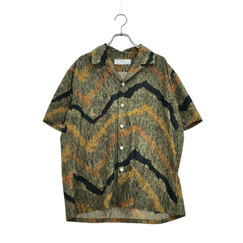 TOGA VIRILIS  / トーガビリリース | Lame print shirt /ラメプリント オープンカラーシャツ | 44 | メンズ